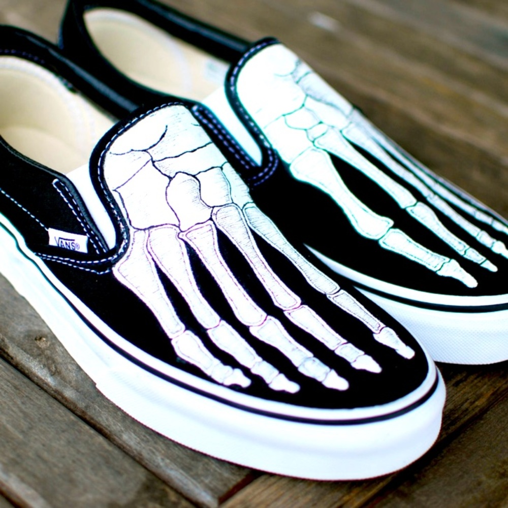 Hand-painted Vans.